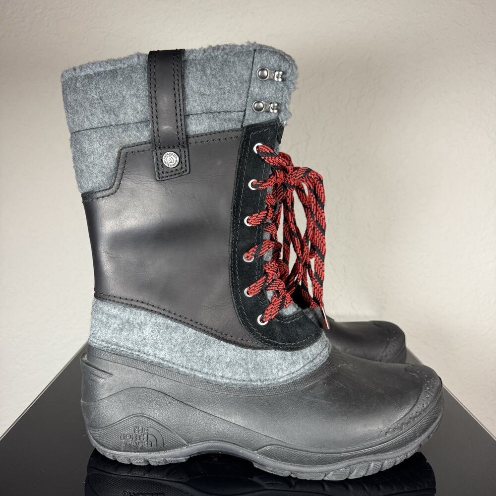 North Face Shellista Mid Boots Womens Size 8.5 Snow Rain Winter Waterproof